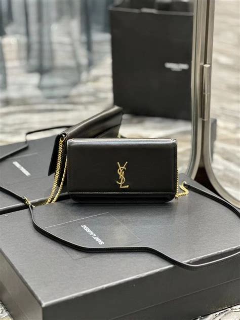 coque telephone ysl|CASSANDRE phone holder in smooth leather .